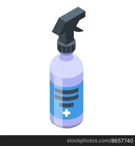 Medical spray icon isometric vector. Bottle health. Ppe hand. Medical spray icon isometric vector. Bottle health