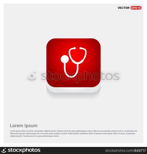 Medical stethoscope icon