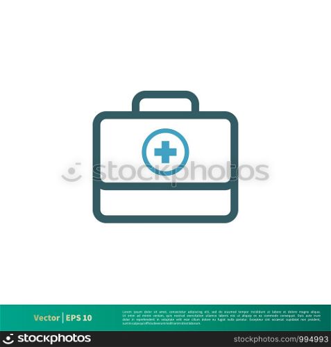 Medical Suitcase , Healthcare Icon Vector Logo Template Illustration Design. Vector EPS 10.