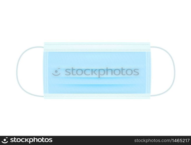 Medical surgical mask prevent coronavirus. Protection against viruses and disease protect face mask isolated on white background.Medical mask realistic file.