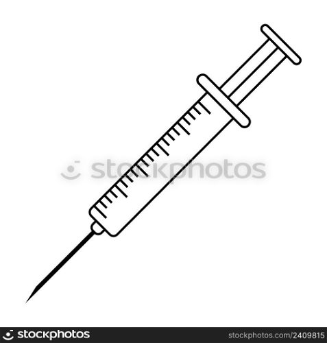 Medical syringe for vaccine injection vector medical disposable syringe needle