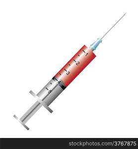 Medical syringe Vector