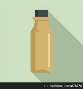 Medical syrup bottle icon. Flat illustration of medical syrup bottle vector icon for web design. Medical syrup bottle icon, flat style
