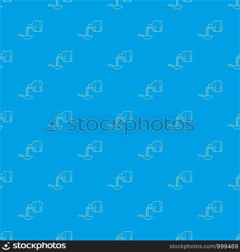 Medical syrup pattern vector seamless blue repeat for any use. Medical syrup pattern vector seamless blue