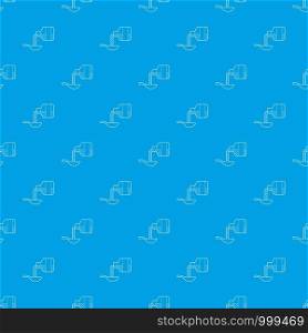 Medical syrup pattern vector seamless blue repeat for any use. Medical syrup pattern vector seamless blue