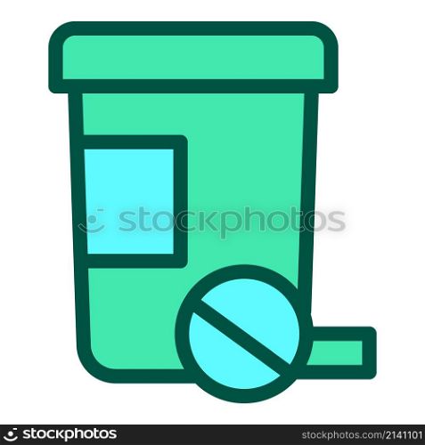 Medical tablet jar icon outline vector. Medicine pharma. Virus treatment. Medical tablet jar icon outline vector. Medicine pharma