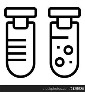 Medical test tube icon outline vector. Chemistry laboratory. Drug research. Medical test tube icon outline vector. Chemistry laboratory