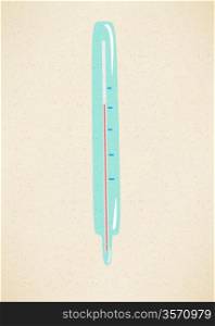 Medical Thermometer Retro Poster