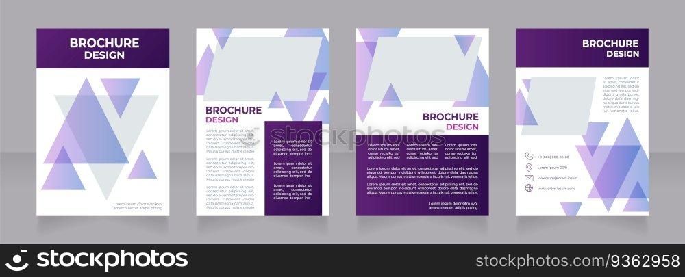 Medical tourism opportunities blank brochure design. Healthcare. Template set with copy space for text. Premade corporate reports collection. Editable 4 paper pages. Montserrat font used. Medical tourism opportunities blank brochure design