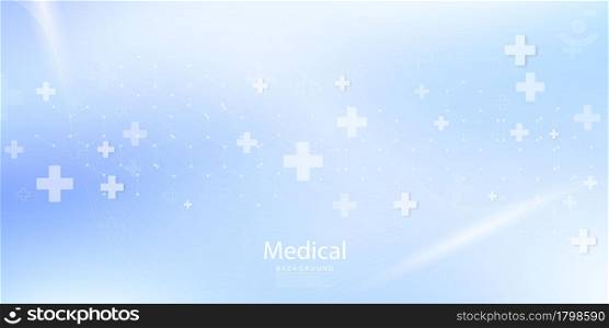 Medical treatment in innovation concept abstract technology communication concept vector background.