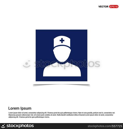 Medical user icon. - Blue photo Frame