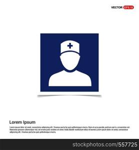 Medical user icon. - Blue photo Frame