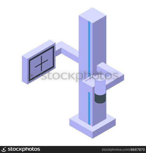 Medical xray scan icon isometric vector. Lung scan. Chest ultrasound. Medical xray scan icon isometric vector. Lung scan