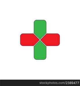 medicare healthy icon logo vector design template