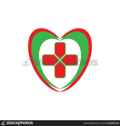 medicare healthy icon logo vector design template