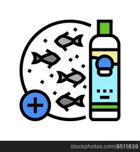 medication aquarium fish color icon vector. medication aquarium fish sign. isolated symbol illustration. medication aquarium fish color icon vector illustration