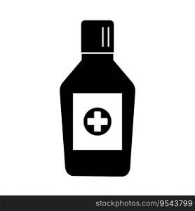 medicinal syrup icon logo vector design template