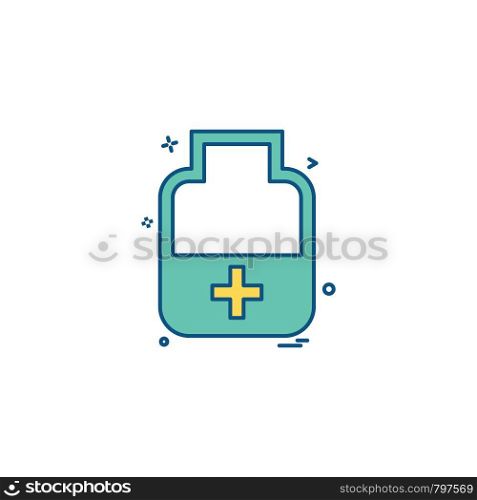 medicine bottle tablets icon vector desige