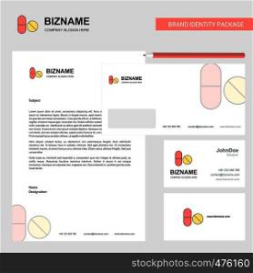 Medicine Business Letterhead, Envelope and visiting Card Design vector template