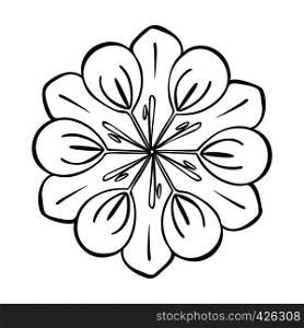 Medicine flower icon. Simple illustration of medicine flower vector icon for web design isolated on white background. Medicine flower icon, simple style