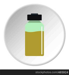Medicine icon in flat circle isolated on white vector illustration for web. Medicine icon circle