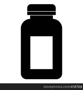 Medicine jar icon. Simple illustration of medicine jar vector icon for web. Medicine jar icon, simple style