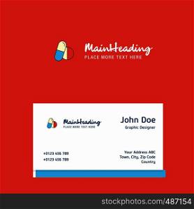 Medicine logo Design with business card template. Elegant corporate identity. - Vector
