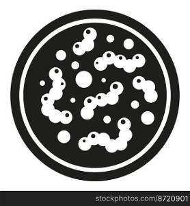 Medicine petri dish icon simple vector. Health cell. Virus micro. Medicine petri dish icon simple vector. Health cell
