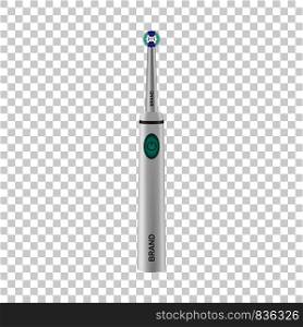 Medicine toothbrush icon. Realistic illustration of medicine toothbrush vector icon for on transparent background. Medicine toothbrush icon, realistic style