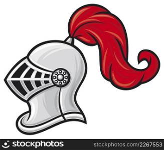 Medieval knight helmet