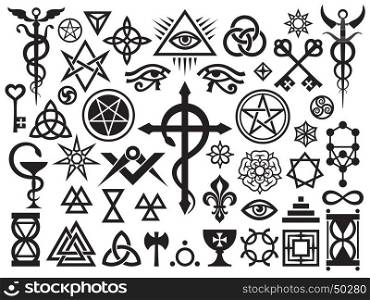 Medieval Occult Signs And Magic Stamps, Locks, Knots (with Additions). Medieval Occult Signs And Magic Stamps