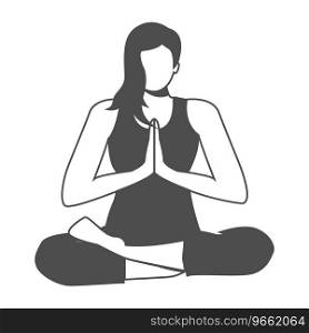 meditation logo vector