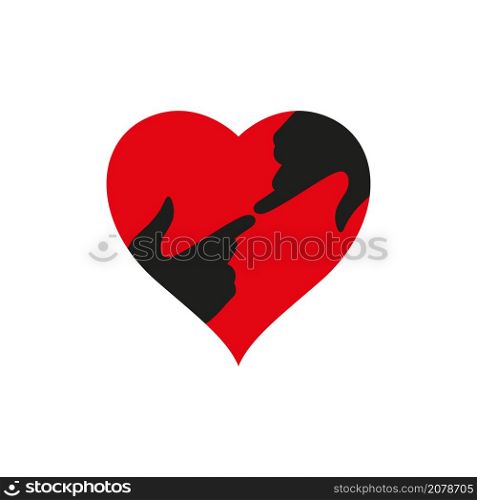 Meet the Lord in your heart. Heart shape and hands in touch. Flat isolated Christian vector illustration. Peace be with you, dear brothers and sisters.. Meet the Lord in your heart. Heart shape and hands in touch. Flat isolated Christian illustration