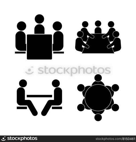 meeting icon vector illustration design