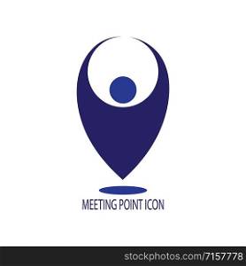 meeting point logo vector