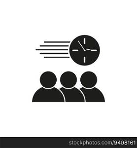 Meeting schedule icon. Vector illustration. EPS 10. stock image.. Meeting schedule icon. Vector illustration. EPS 10.