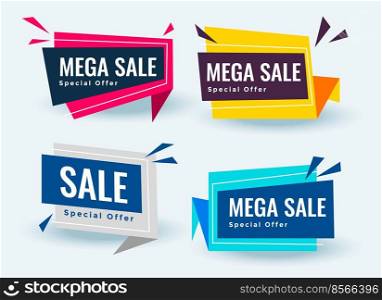 mega sale and promotional banner design template