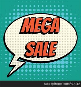 Mega sale comic book bubble text retro style