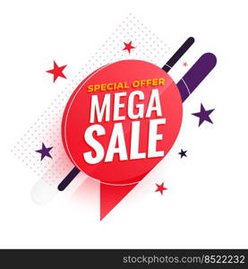 mega sale modern banner for business promotion
