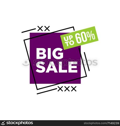 Mega sale special offer. Sale banner template design.