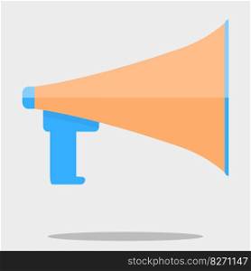 Megafone isolated vector. Megaphone icon, speaker for announcement, megafone communication illustration. Megafone isolated vector