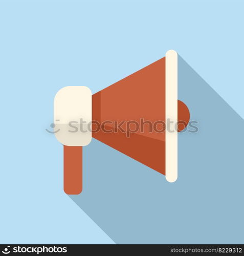 Megaphone icon flat vector. Computer interface. Screen frame. Megaphone icon flat vector. Computer interface
