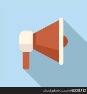 Megaphone icon flat vector. Computer interface. Screen frame. Megaphone icon flat vector. Computer interface