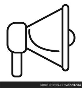 Megaphone icon outline vector. Computer interface. Screen frame. Megaphone icon outline vector. Computer interface