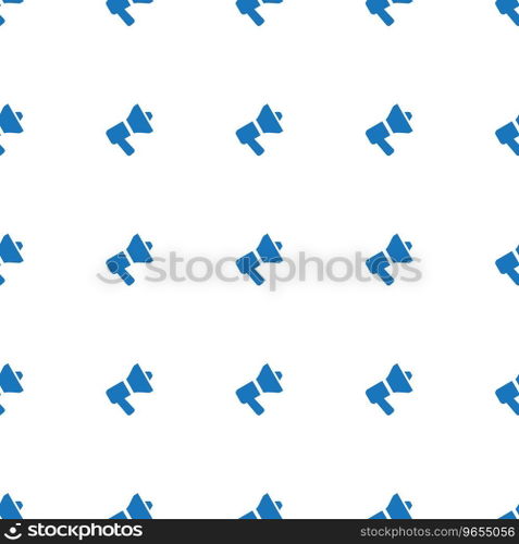 Megaphone icon pattern seamless white background Vector Image