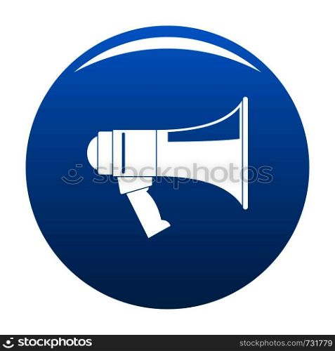 Megaphone icon. Simple illustration of megaphone vector icon for any design blue. Megaphone icon vector blue