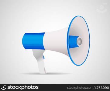 Megaphone Icon Vector Illustration on White EPS10. Megaphone Icon Vector Illustration