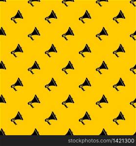 Megaphone pattern seamless vector repeat geometric yellow for any design. Megaphone pattern vector
