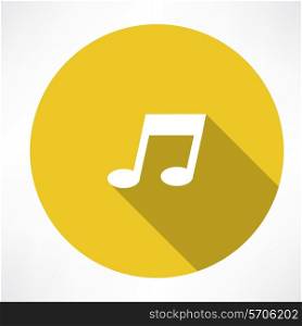 melody icon. Flat modern style vector illustration