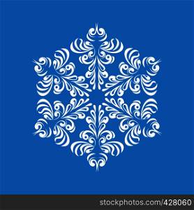 Melting snowflake icon. Simple illustration of melting snowflake vector icon for web. Melting snowflake icon, simple style